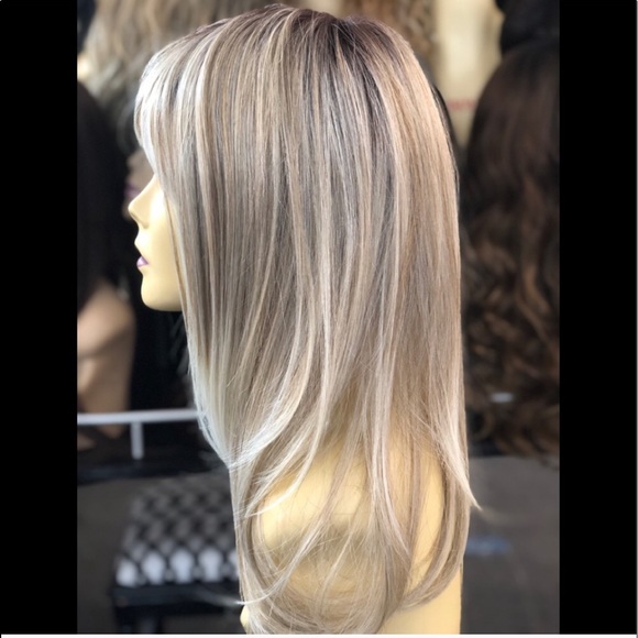 Ash blonde Bangs HairuWear Wig 2020 main image 4